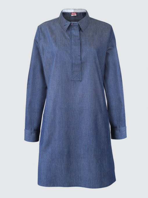 Long Sleeves Soft Light Denim Shirt