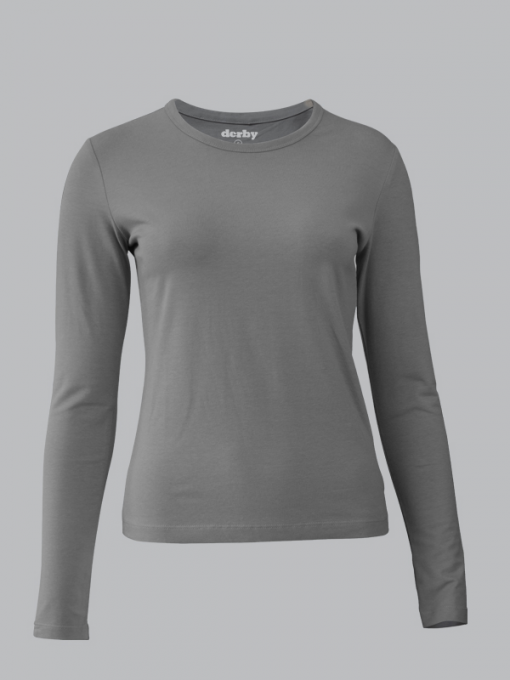 Long Sleeve (Body) T-Shirt - Cotton/Stretch Jersey