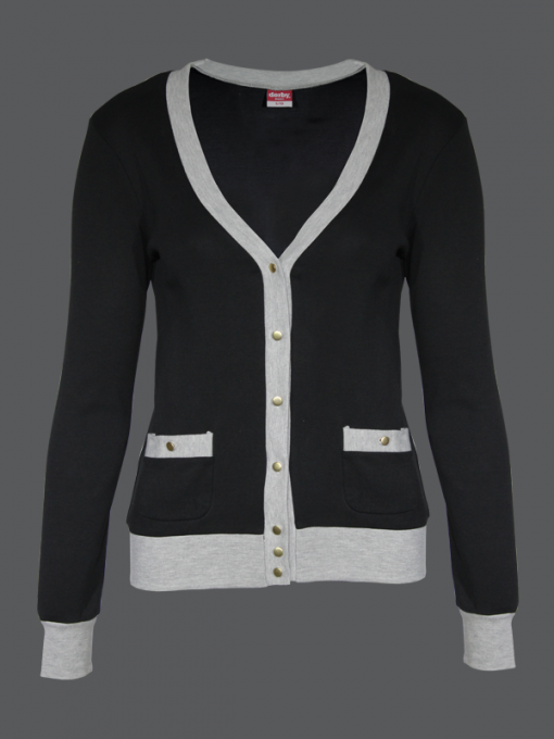 Cardigan with Pockets - Knitted Cotton