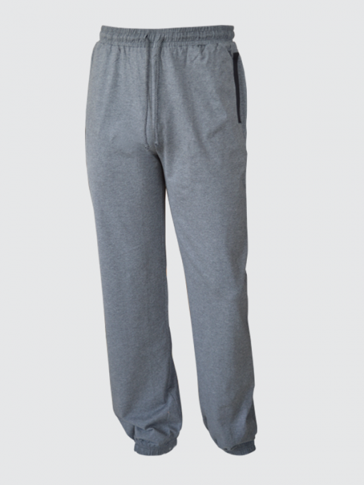 Training/Sweatpants - Elastic Waistband and Leg Bottom - Drawstring and Side Pockets - Cotton Jersey