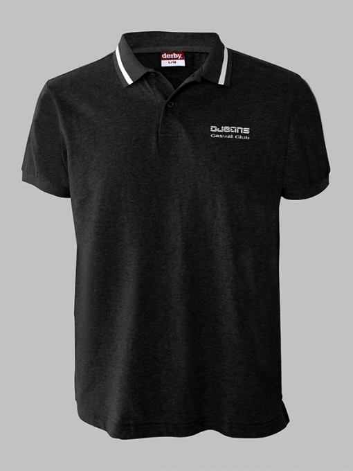 Polo Shirt (T-Shirt) - Vintage Washed with Small Print - Image 3