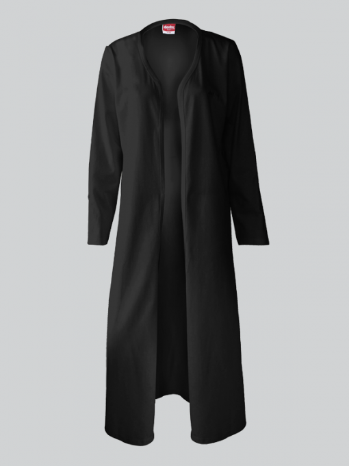 Extra Long Open Cardigan - Cotton Jersey - Image 4