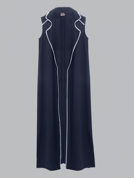 Extra Long Open Cardigan - Chiffon - Image 3