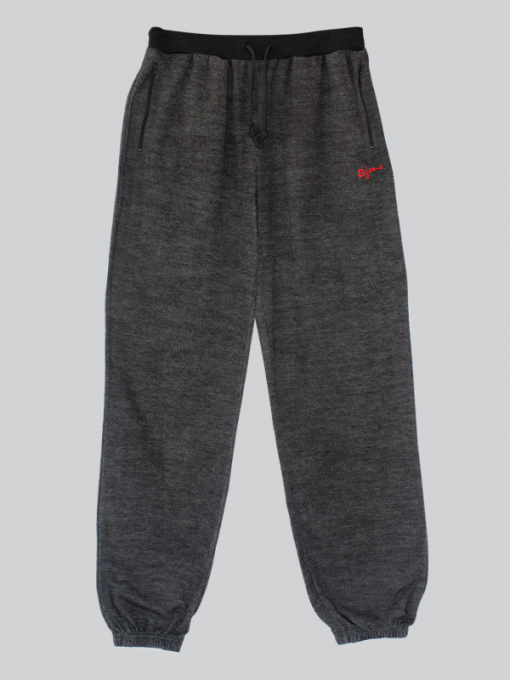 Training/Sweatpants - Elastic Waistband and Leg Bottom - Drawstring and Side Pockets - Polyester Cotton