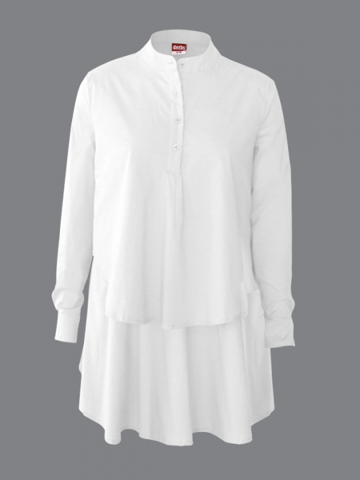 Long Sleeves Shirt - Double Layer Flared - Cotton Spandex