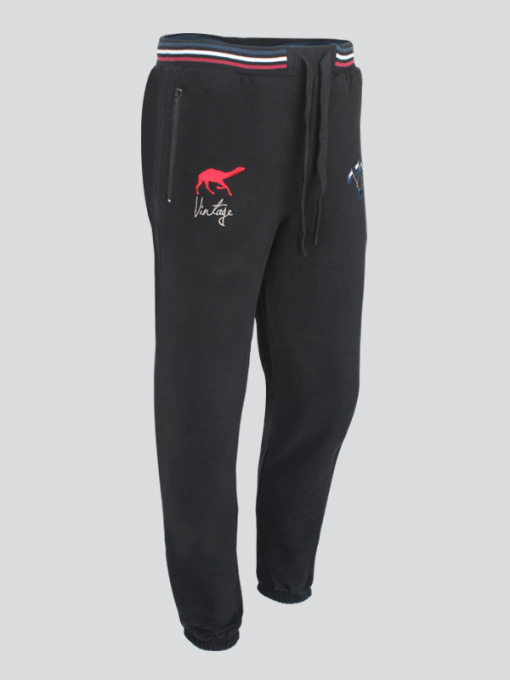 Training/Sweatpants with Camel Logo – Elastic Waistband and Leg Bottom – Drawstring and Side Pockets – Spandex Fleece - Image 2