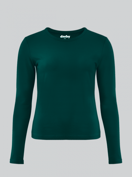 Long Sleeve (Body) T-Shirt - Cotton/Stretch Jersey - Image 2