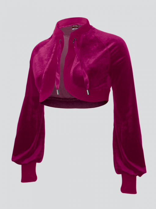 Short Cardigan – Polyester Velvet