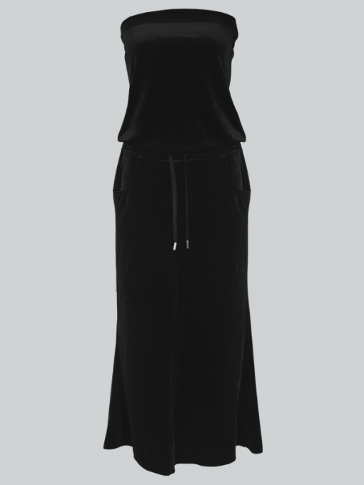 Tube Top Long Dress – Polyester - Image 2