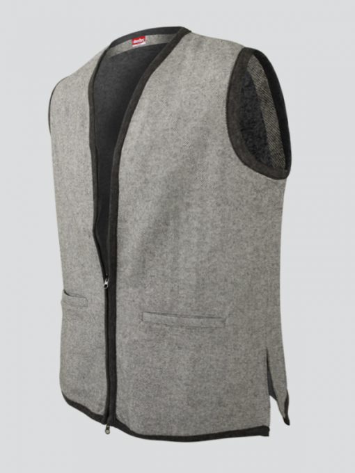 Vest With Zipper and Two Front Pockets - Image 2