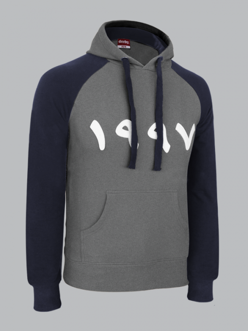 Hooded Sweatshirt With Patch And Front Pockets - Stretch Fleece - Image 2