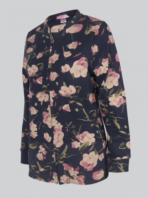 Printed Zippered Cardigan/Training – Light Terry Cotton - Image 12