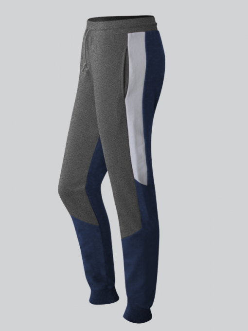 Multi Colored Training/Sweat Pants With Elastic Waistband And Drawstring – Cotton Fleece - Image 2