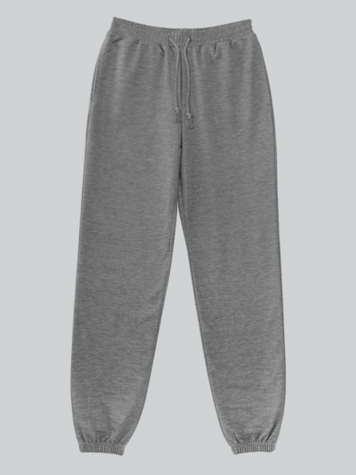 Training/Sweatpants - Elastic Waistband and Leg Bottom - Drawstring and Side Pockets - Terry Fleece - Image 3