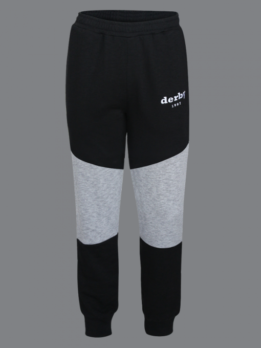 Training/Sweatpants with Logo- Elastic Waistband and Leg Bottom – Drawstring and Side Pockets – Cotton Polyester