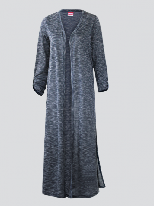 Extra Long Open Cardigan - Cotton Jersey