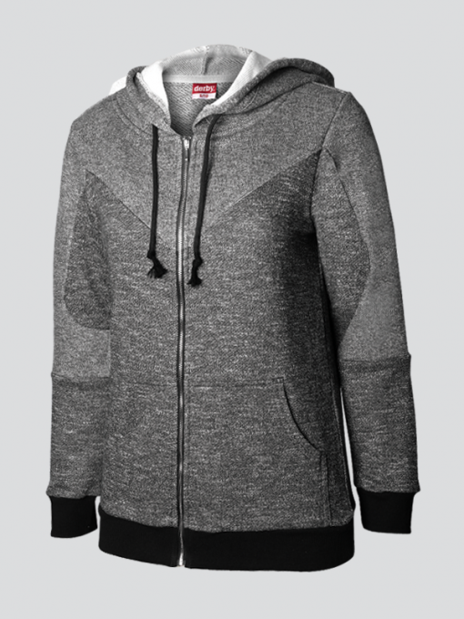 Hooded Cardigan With Zipper/Training Jacket - Image 2