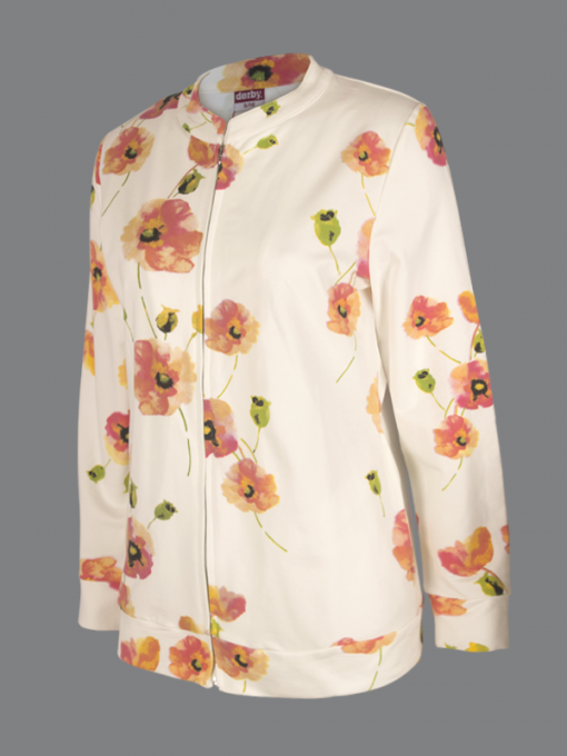 Printed Zippered Cardigan/Training – Light Terry Cotton - Image 10