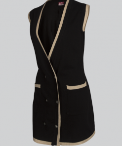 Sleeveless Cardigan With Front Buttons