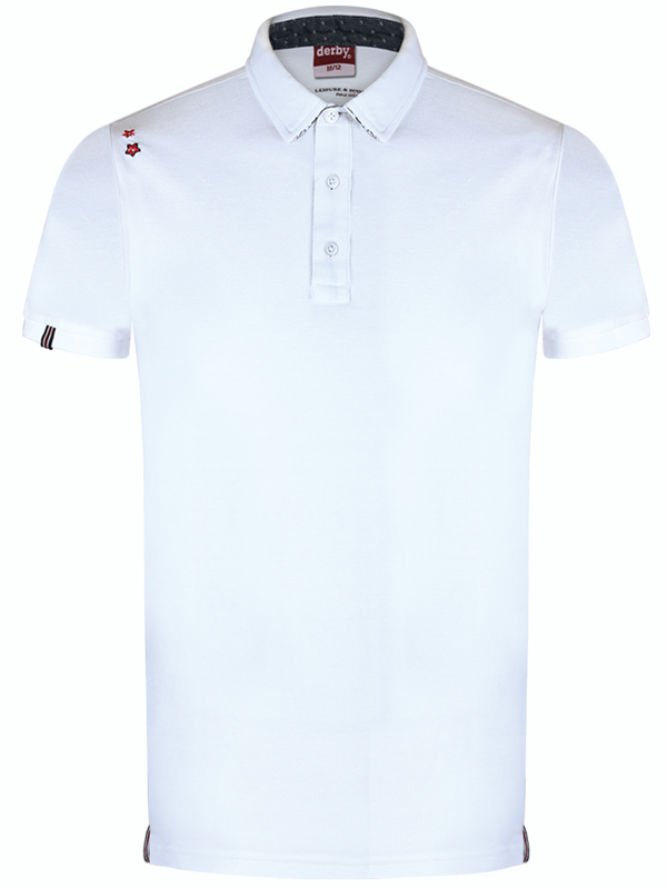 Polo Shirt (T-Shirt) With Embroidered flowers - derby